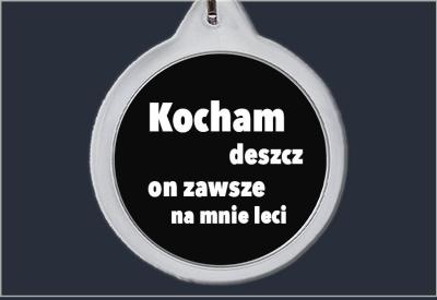 Brelok do kluczy Kocham deszcz