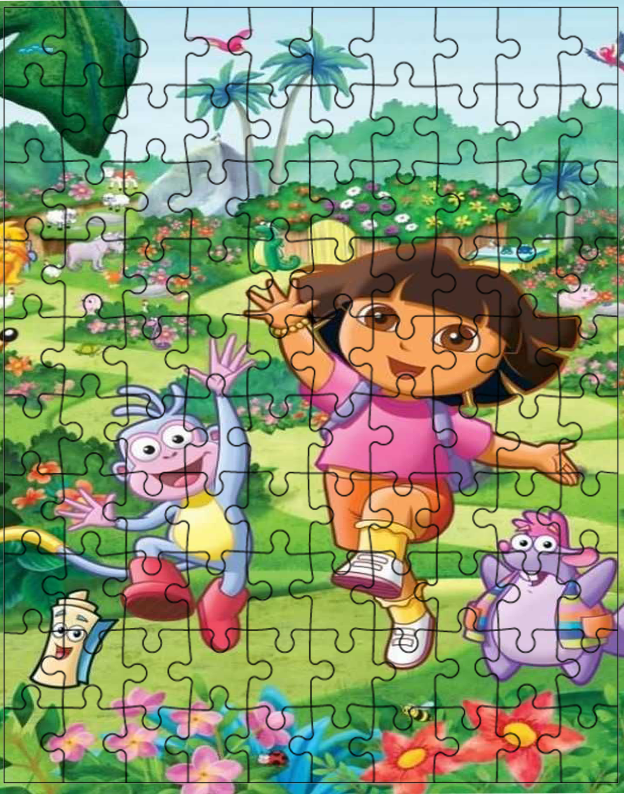 Puzzle tradycyjne Dora Odkrywca