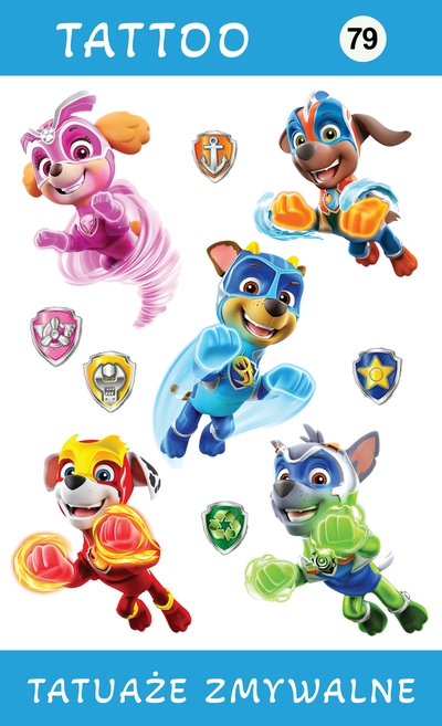 Tatuaże zmywalne Psi Patrol