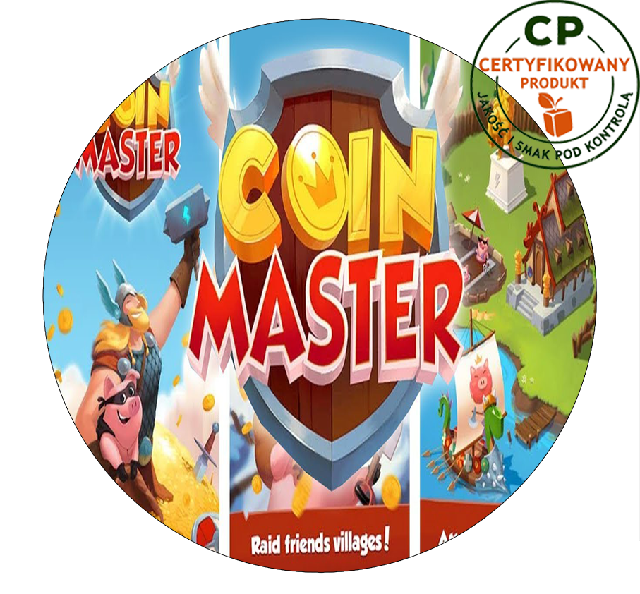 Opłatek na tort Coin Master