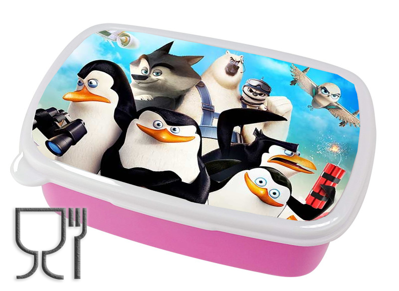 Pojemnik śniadaniowy - Lunchbox - Pingwiny z Madagaskaru