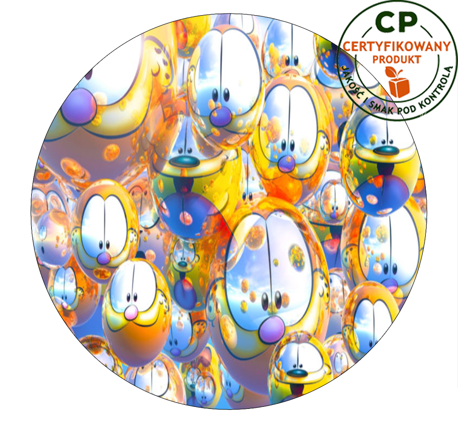 Opłatek na tort Garfield