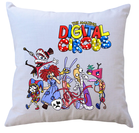 Poduszka z wkładem The Amazing Digital Circus - Niesamowity cyfrowy cyrk