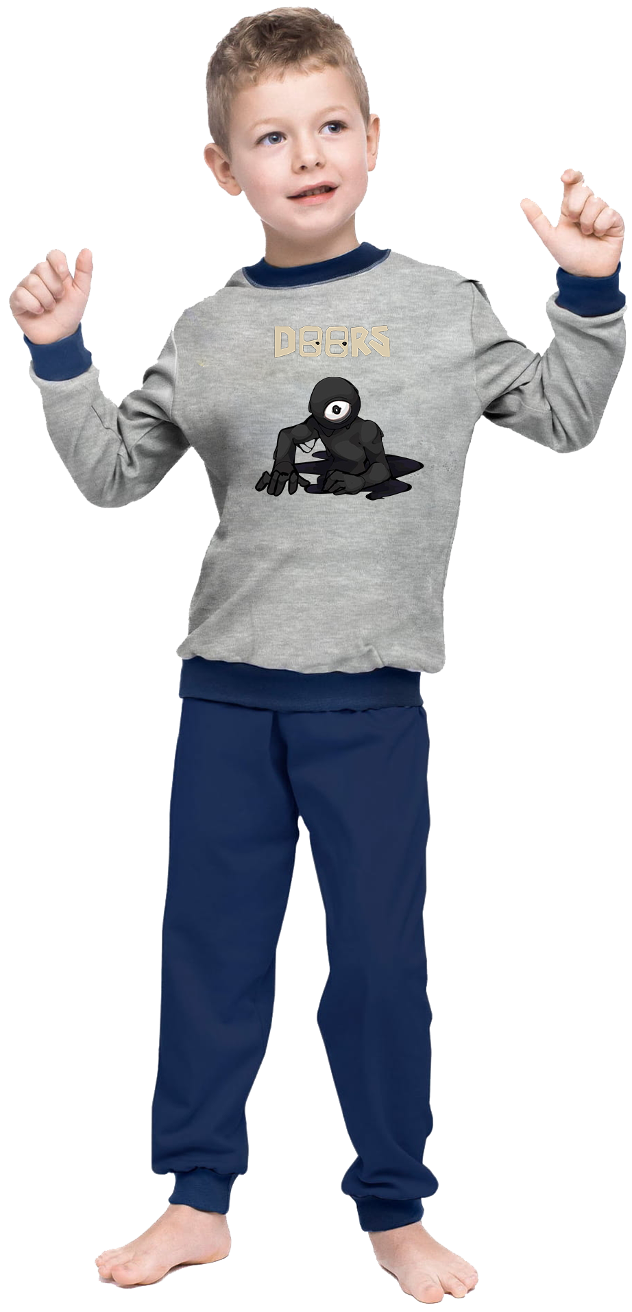 Piżama dziecięca - Samochody Roblox Doors