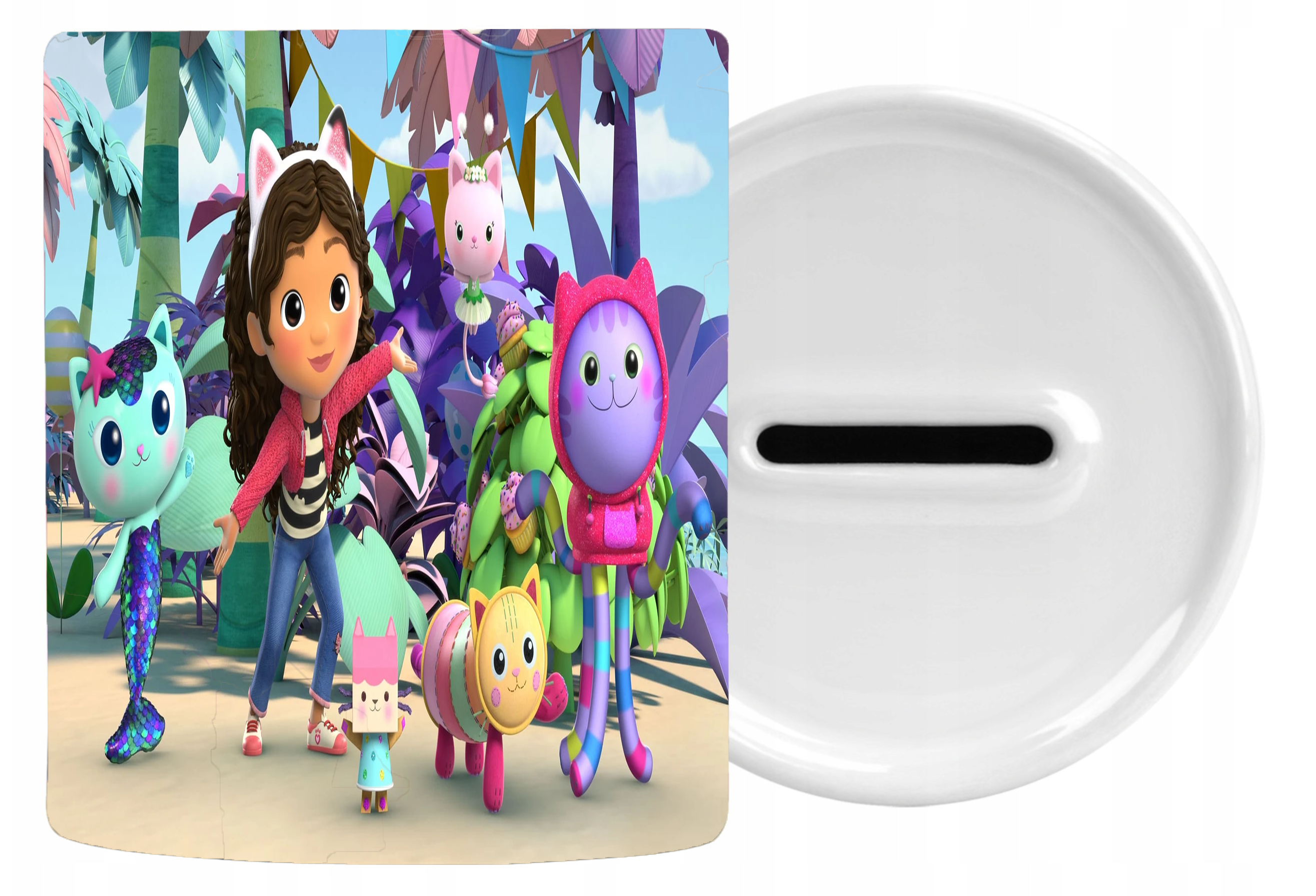 Skarbonka Ceramiczna Koci Domek Gabi