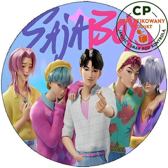 Opłatek waflowy na tort - K-Pop Demon Hunters