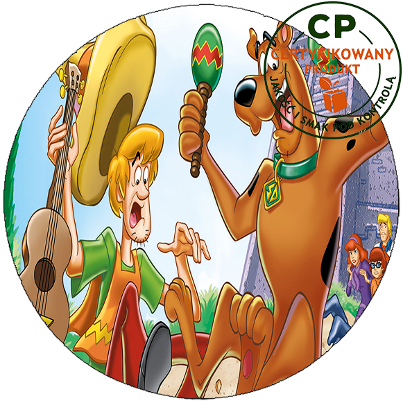 Opłatek na tort - Scoobie Doo