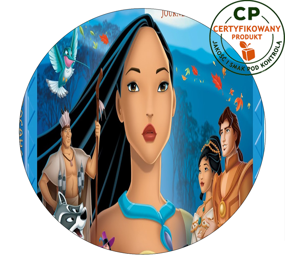 Opłatek na tort Pocahontas