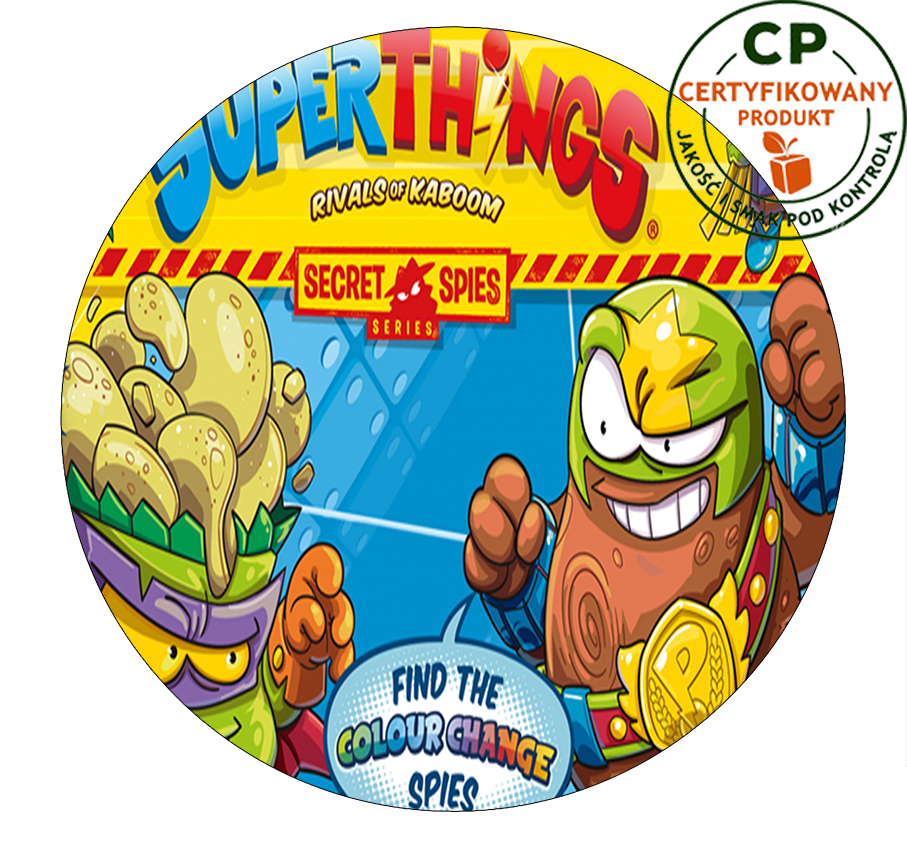 Opłatek na tort Super Things