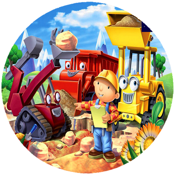 Opłatek na tort Bob Budowniczy