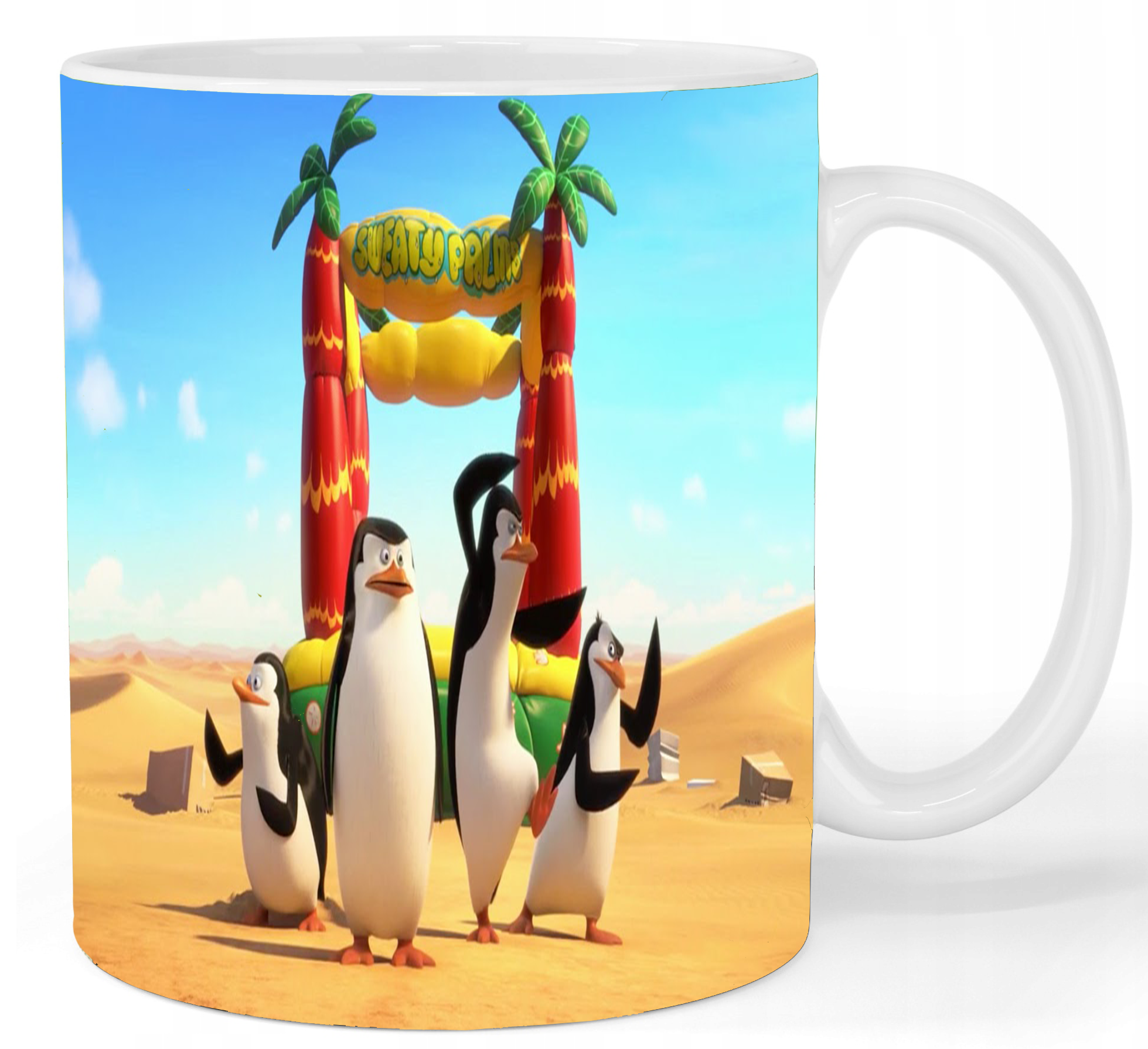 Kubek ceramiczny Pingwiny z Madagaskaru