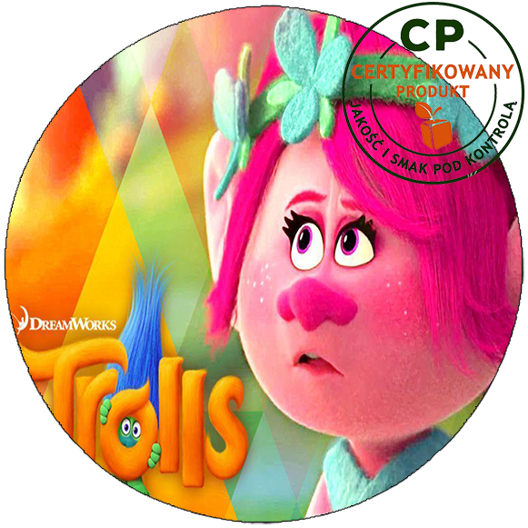 Opłatek na tort Trolls Trolle