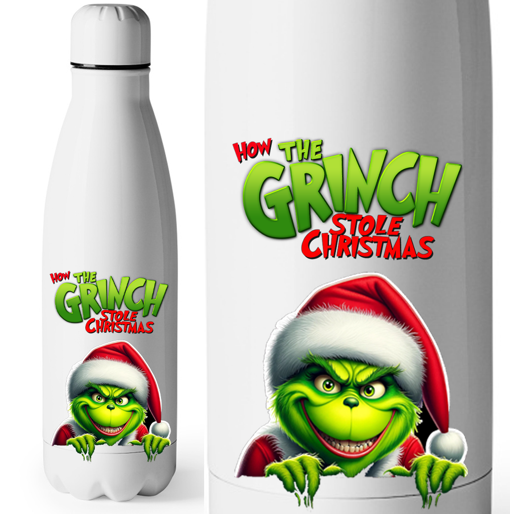 Termos - Butelka Termiczna - Grinch - Świąt nie będzie!