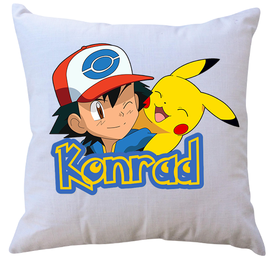 Poduszka Pokemon z imieniem