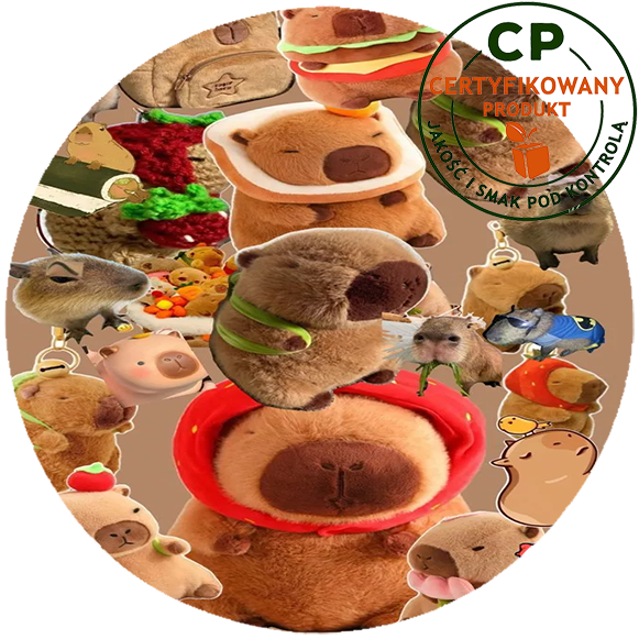 Opłatek waflowy na tort - Kapibara