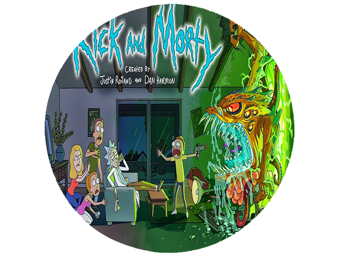 Opłatek na tort Rick i Morty