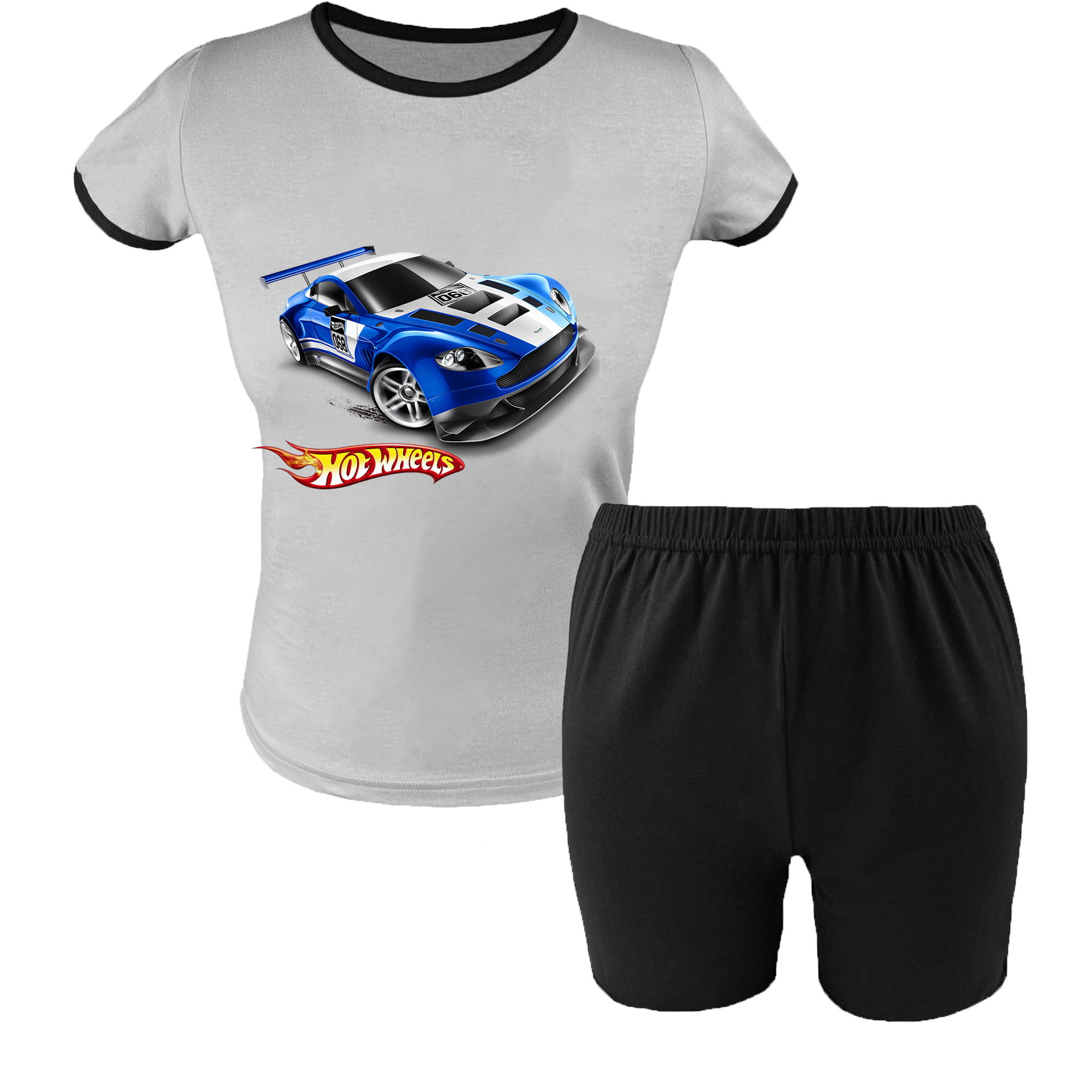Krótka Piżama dziecięca Hot Wheels