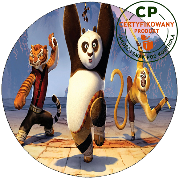 Opłatek na tort Kung fu Panda