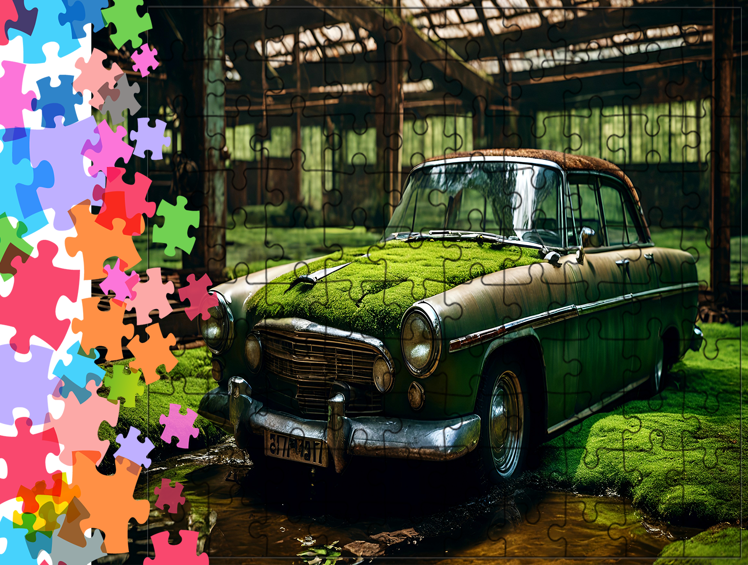 Puzzle tradycyjne Samochody