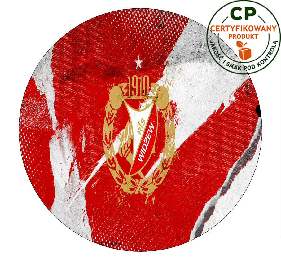 Opłatek na tort Widzew Łódź