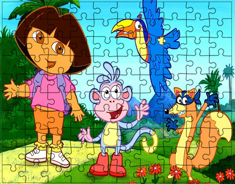 Puzzle tradycyjne Dora Odkrywca