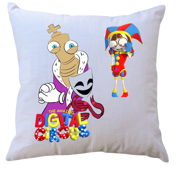 Poduszka z wkładem The Amazing Digital Circus - Niesamowity cyfrowy cyrk
