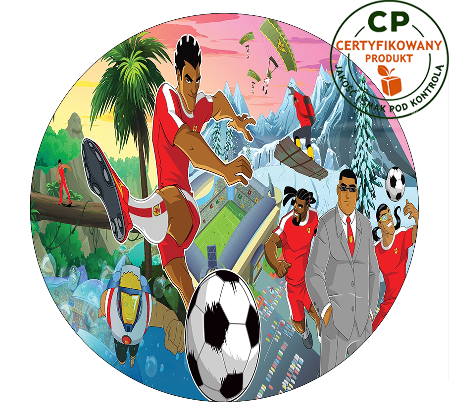 Opłatek na tort Supa Strikas