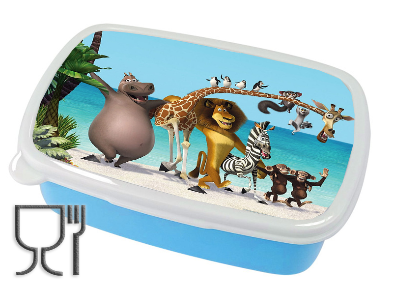 Pojemnik śniadaniowy - Lunchbox - Pingwiny z Madagaskaru