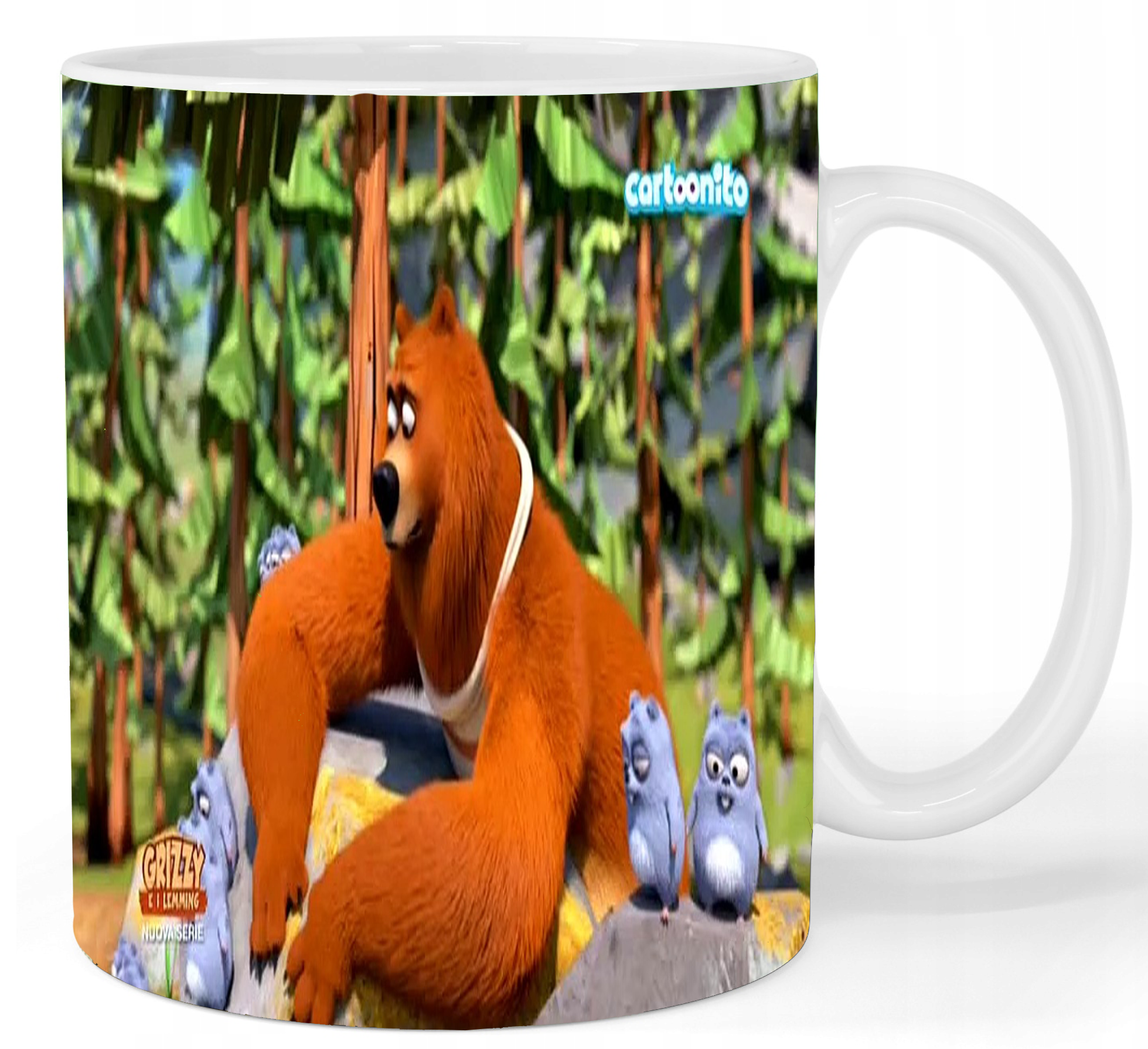 Kubek ceramiczny Grizzy i Lemingi