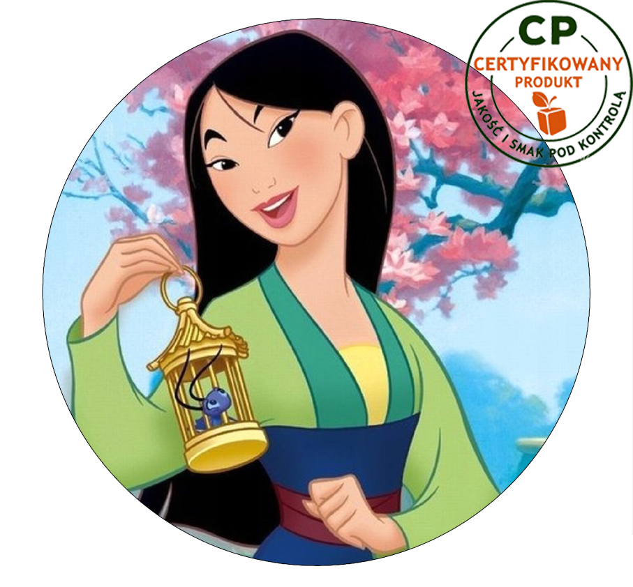 Opłatek na tort Mulan