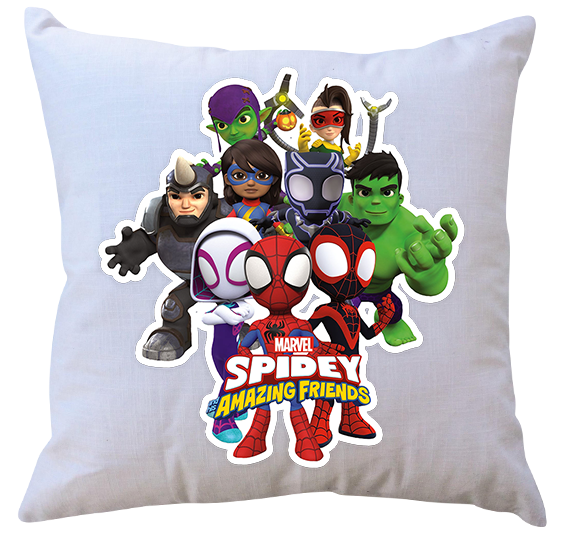 Poduszka z wkładem Spidey i Przyjaciele