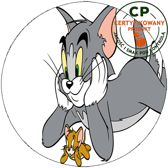 Opłatek na tort Tom i Jerry