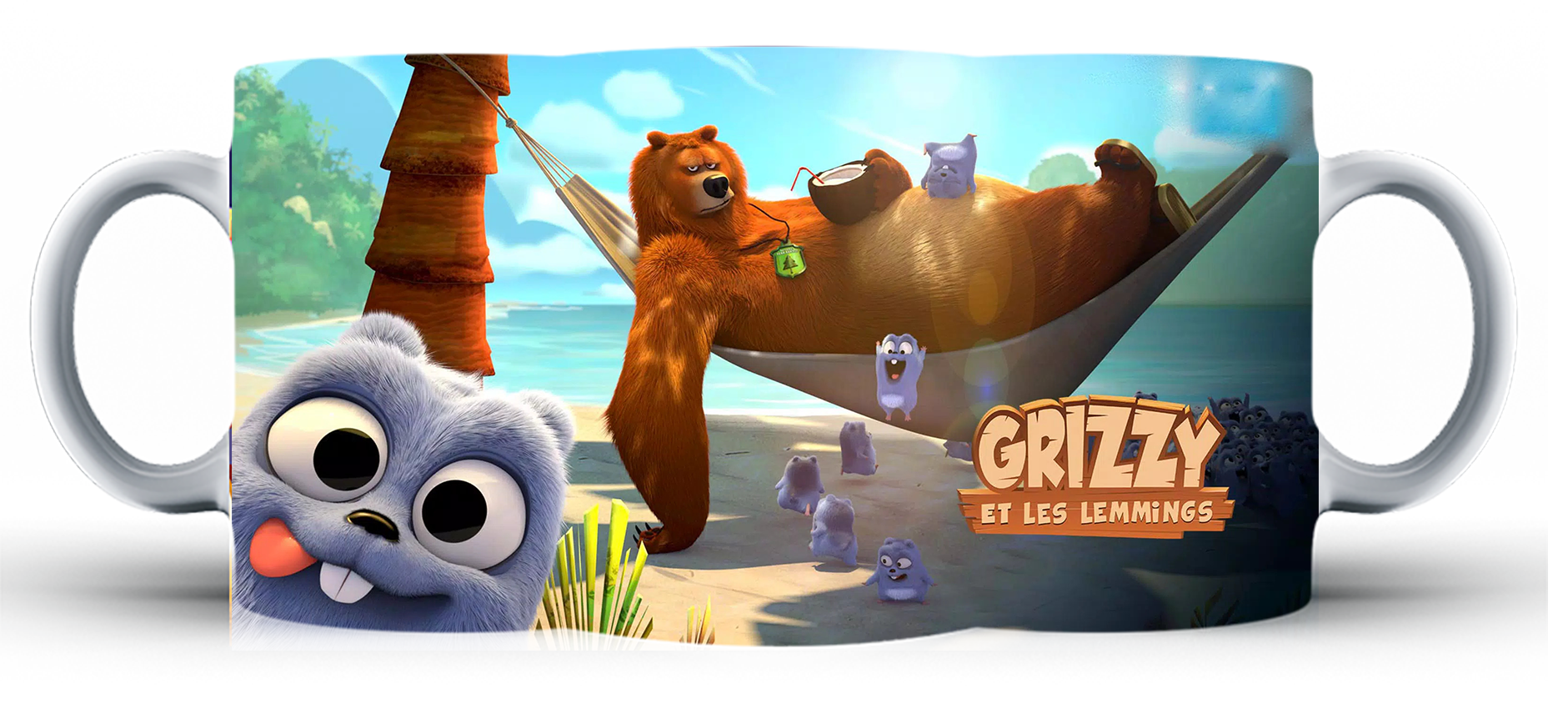 Kubek ceramiczny Grizzy i Lemingi