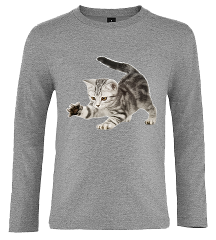 Bluzka tshirt z długim rękawem Kot