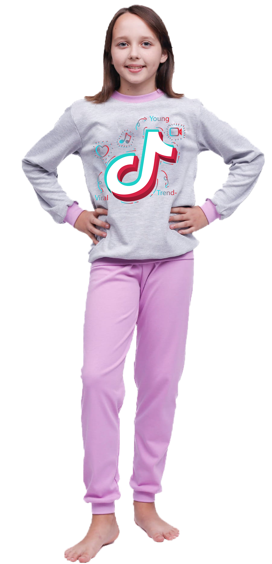 Piżama dziecięca Tik Tok