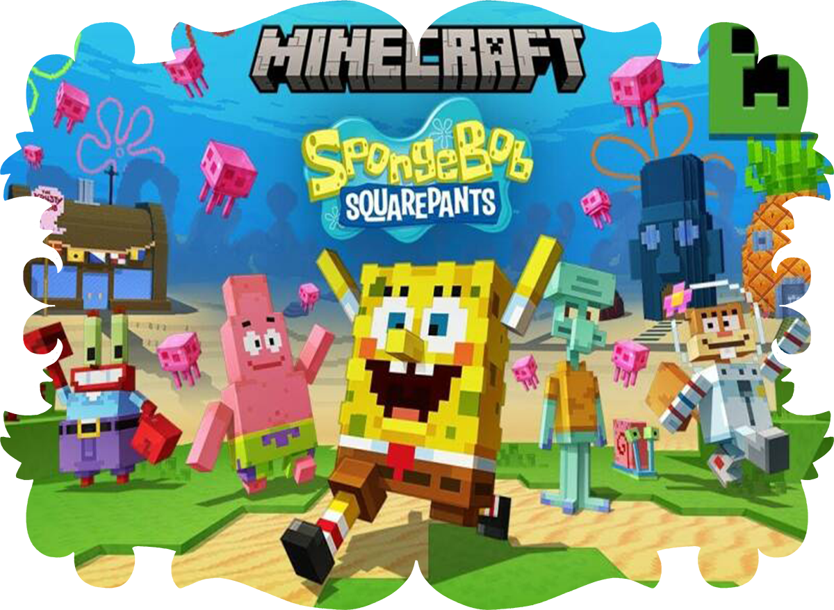 Bidon Junior Spongebob Kanciastoporty - Minecraft remake