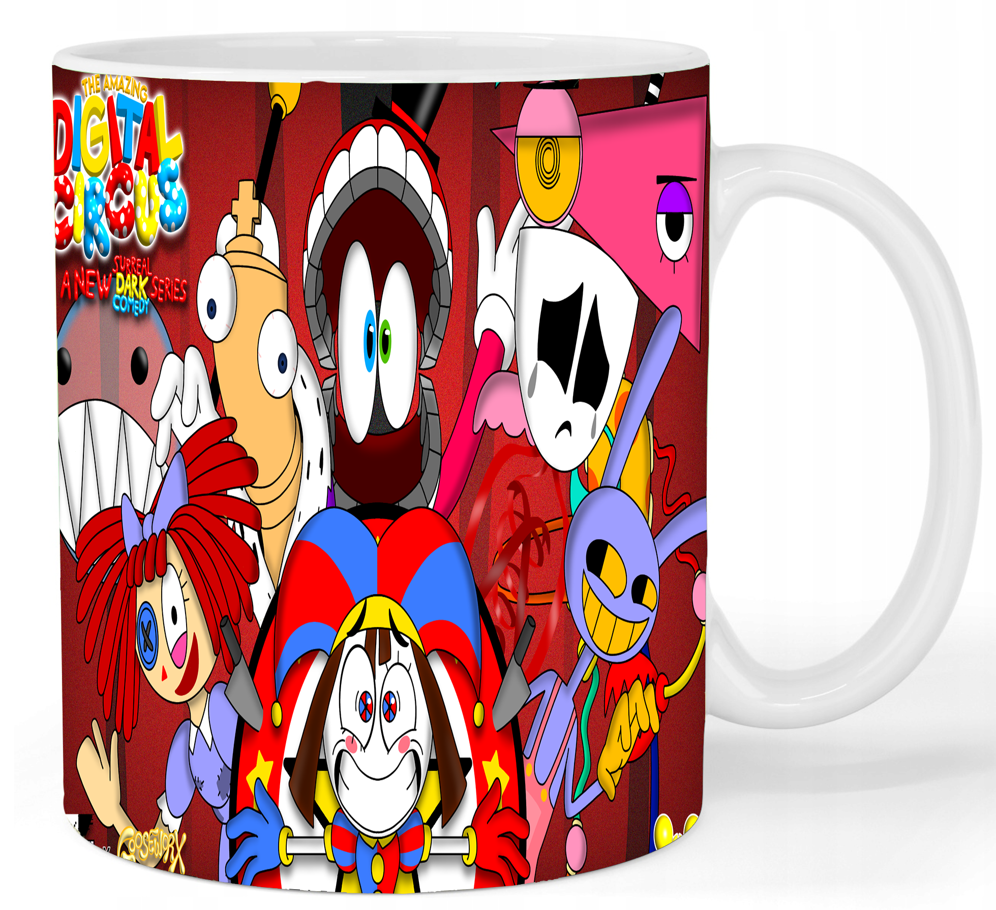 Kubek ceramiczny The Amazing Digital Circus - Niesamowity cyfrowy cyrk