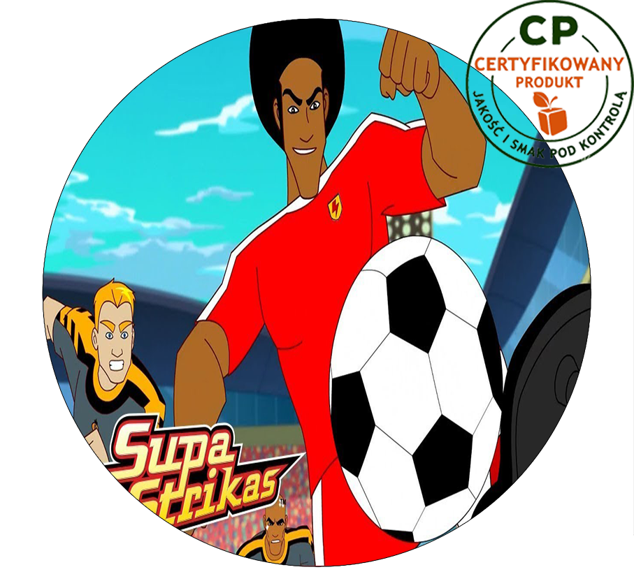 Opłatek na tort Supa Strikas