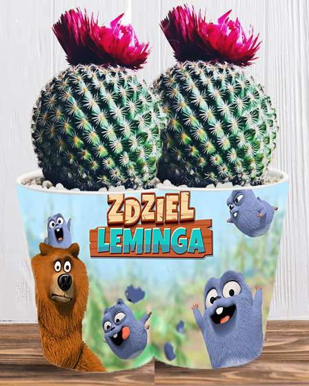 Doniczka do kwiatów/roślin - Grizzy i Lemingi