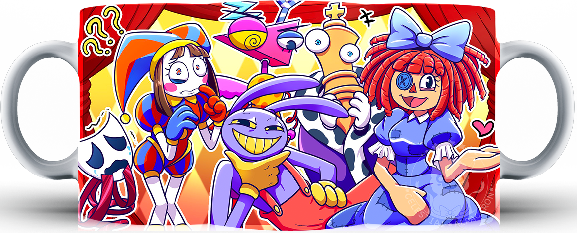 Kubek ceramiczny The Amazing Digital Circus - Niesamowity cyfrowy cyrk