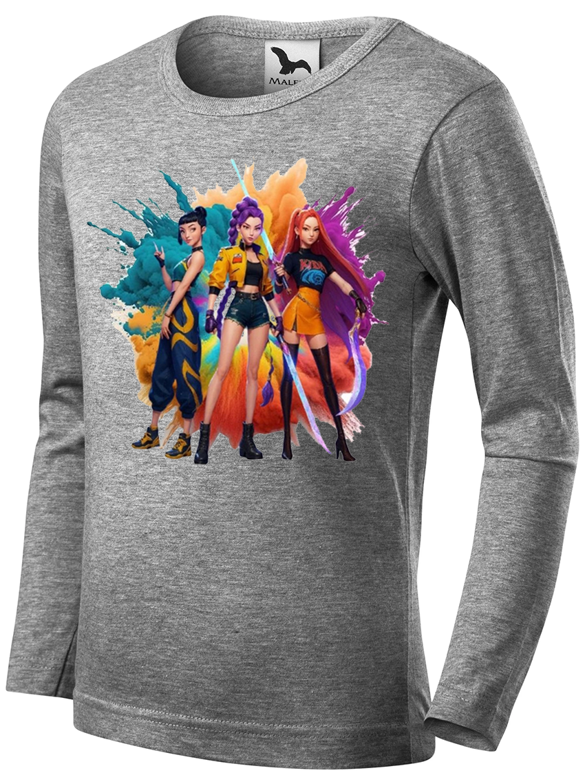 Koszulka z długim rękawem - K-Pop Demon Hunters - Łowczynie Demonów