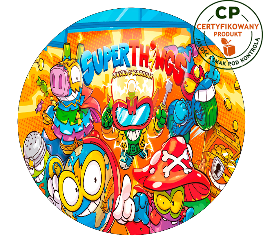 Opłatek na tort Super Things