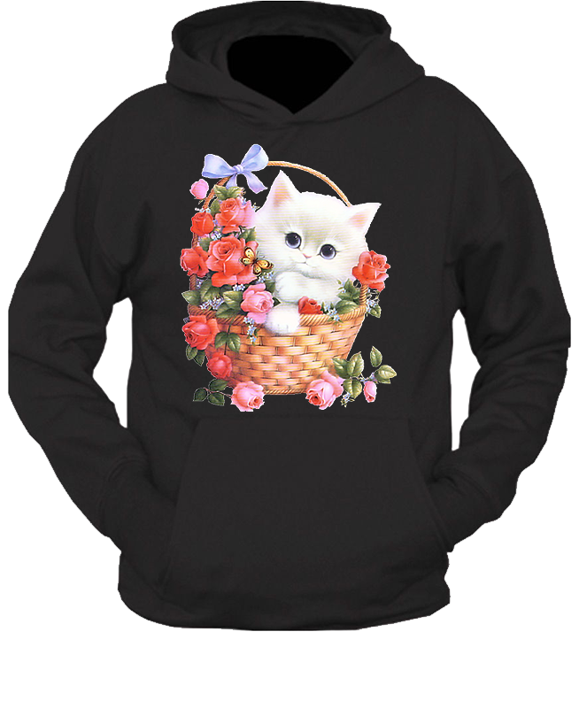 Bluza z kapturem z Kotem