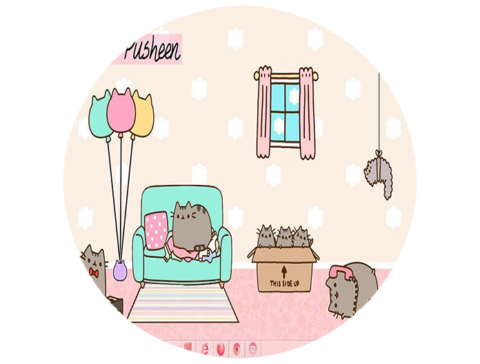 Opłatek na tort Pusheen