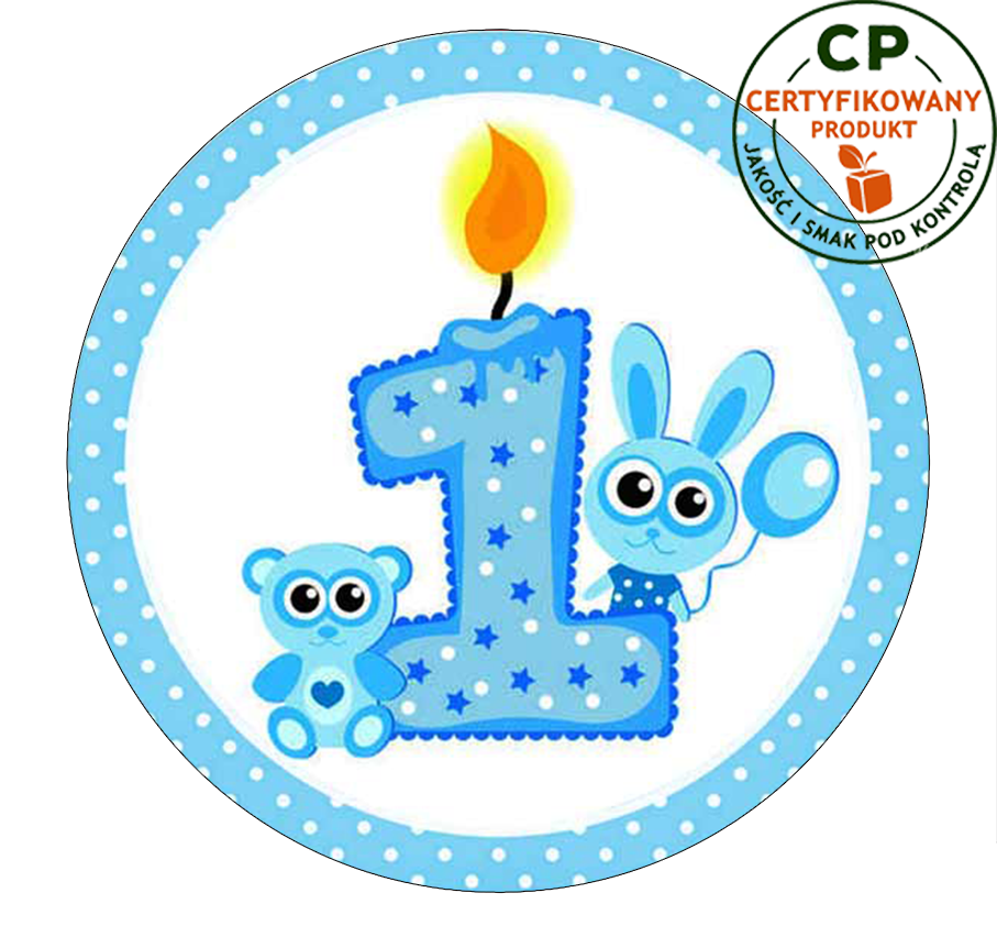 Opłatek na tort - na Roczek