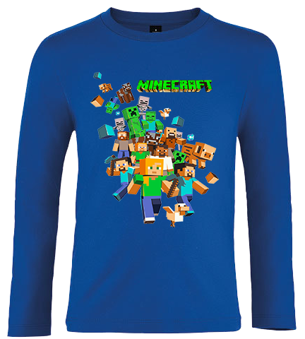 Koszulka z dł.rękaw. Minecraft