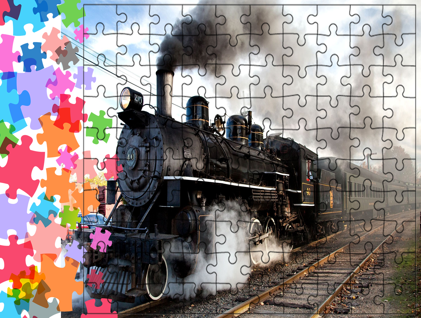 Puzzle tradycyjne Pociągi - Train