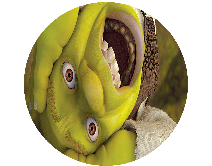 Opłatek na tort Shrek