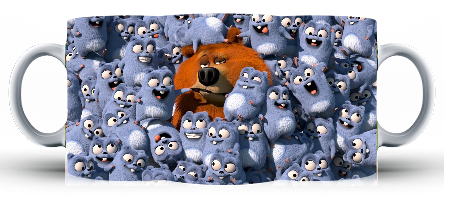 Kubek ceramiczny Grizzy i Lemingi