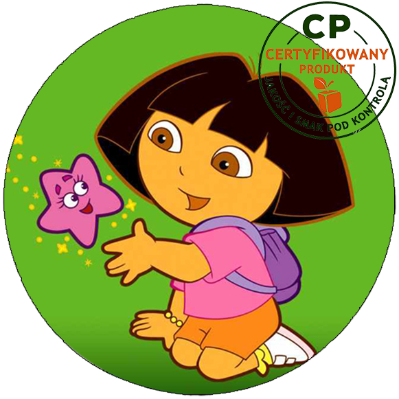 Opłatek na tort Dora